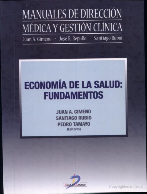 Manuales de dirección médica y gestión clínica ... - FarmacoMedia