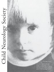 CNS Booklet cover - Child Neurology Society