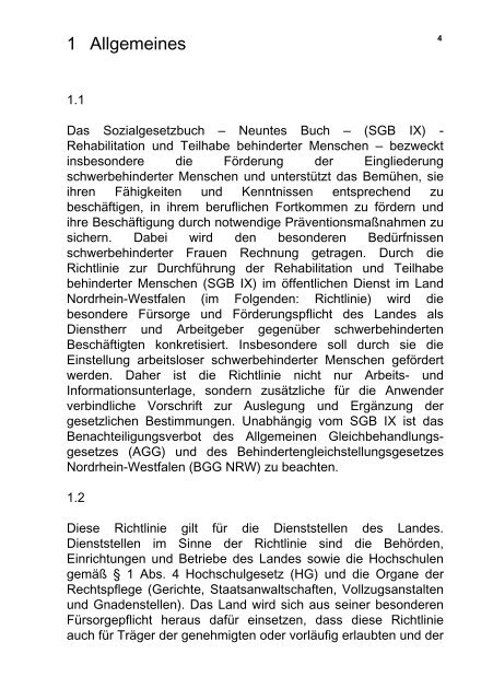 Richtlinien zum SGB IX Teil I - Sbv-graskamp.de