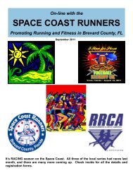 September - Space Coast Runners