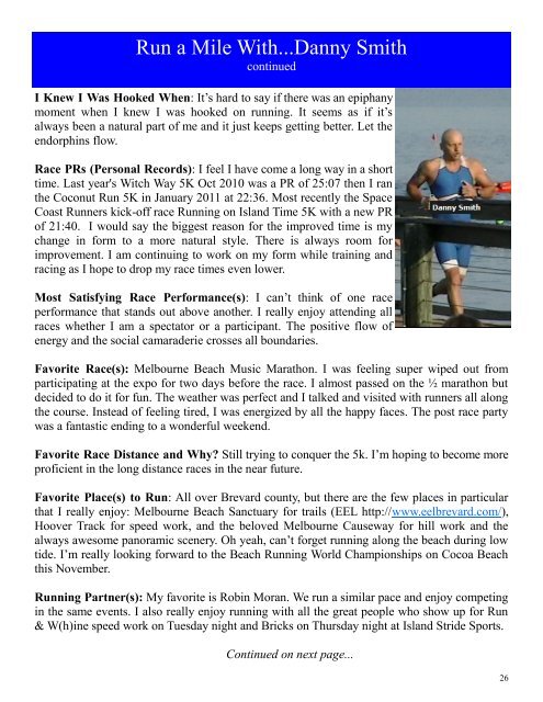 September - Space Coast Runners