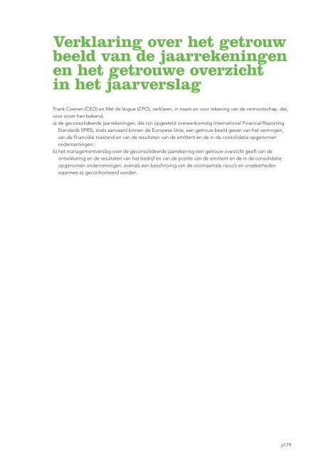 Jaarverslag 2011 met daarin het geconsolideerde - Tessenderlo ...