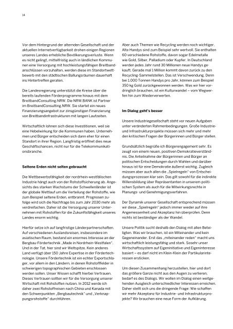 Wirtschaftsbericht 2012 - Landesregierung Nordrhein-Westfalen