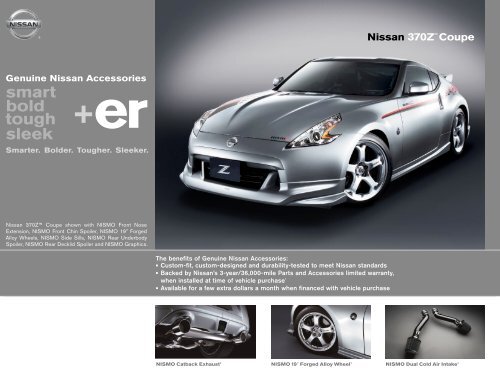 Nissan 370z Coupe Accessories Brochure