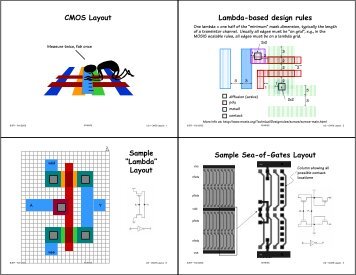 Cmos Lambda Based Layout Design Rules | c5x Cmos Lambda Based Layout Design Rules | c5x