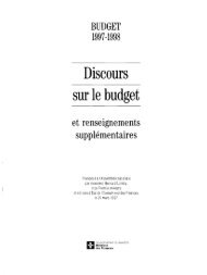 format pdf - Budget - Gouvernement du QuÃ©bec