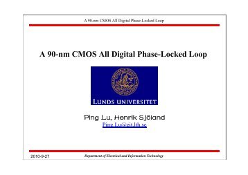 A 90-nm CMOS All Digital Phase-Locked Loop - Lund Circuit Design ...