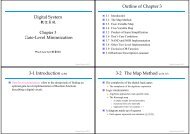 Di i l S gital System Chapter 3 Gate Level Minimization Gate-Level ...