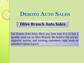 Olive Branch Auto Sales