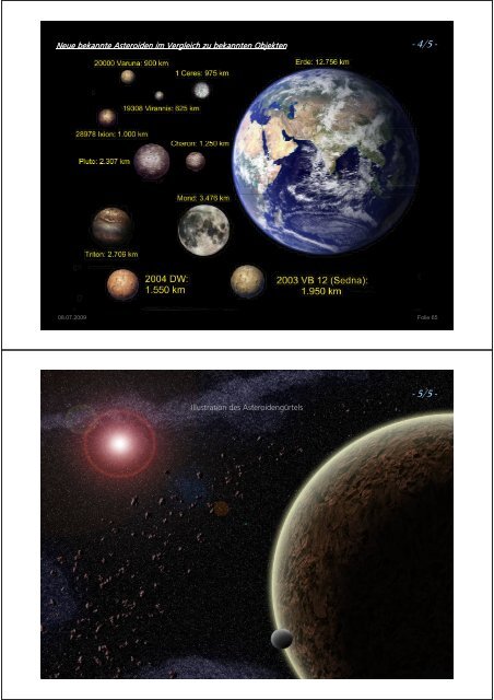 Sonnensystem - Kleinmaeusiges.de