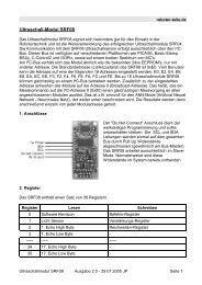 Ultraschall-Modul SRF08 - Mikrocontroller.net