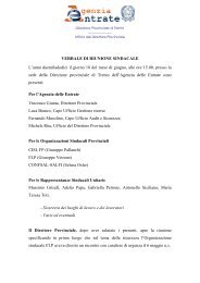 Agenzia Entrate Direzione Provinciale di Trento - FLP