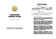 Statuto CASCINE E SENTIERI-all ATTO COSTITUTIVO