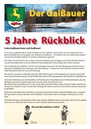 5 Jahre RÃ¼ckblick - GaiÃau