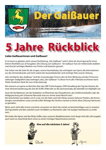 5 Jahre RÃ¼ckblick - GaiÃau