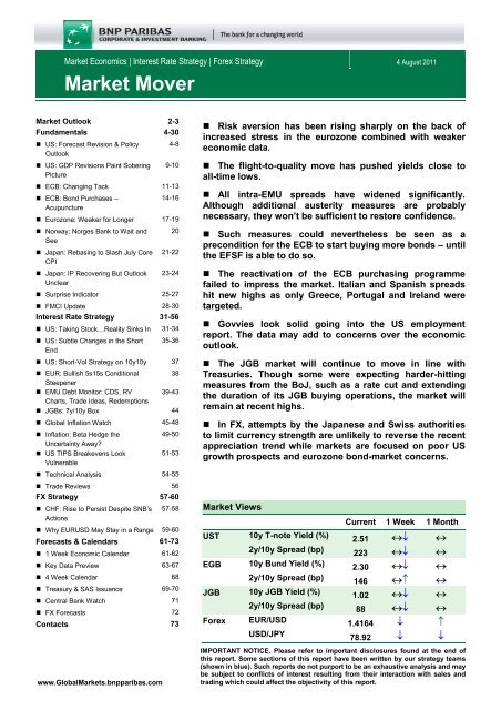 MARKET MOVER - BNP PARIBAS - Investment Services India