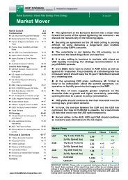 MARKET MOVER - BNP PARIBAS - Investment Services India