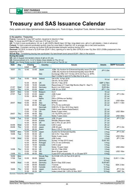 Market Economics | Interest Rate Strategy - BNP PARIBAS ...