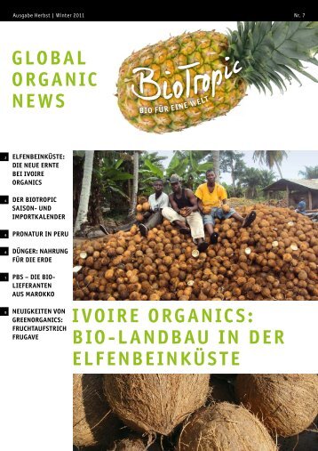 global organic news ivoire organics - BIO TROPIC GmbH