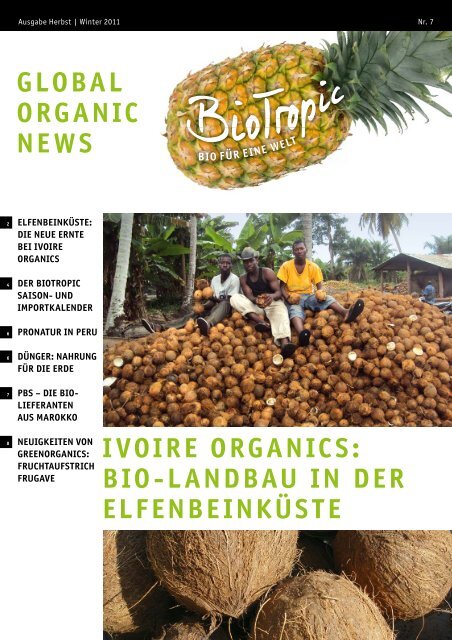 global organic news ivoire organics - BIO TROPIC GmbH