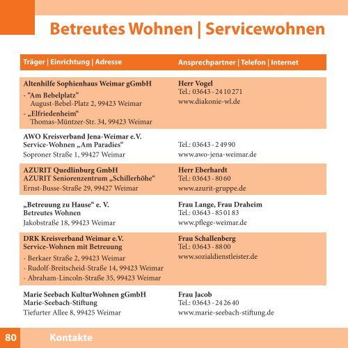Wohnwegweiser für Senioren (PDF) - Weimar