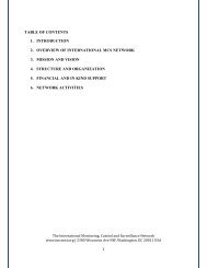 table of contents 1. introduction 2. overview of international mcs ...