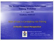 The Second Global Fisheries Enforcement Training Workshop