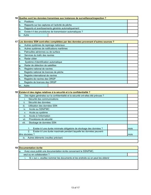 Questionnaire relatif au systÃ¨me de surveillance des navires par ...