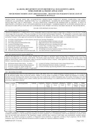 (adem) npdes individual permit application - Alabama Department of ...
