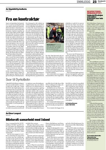 Fra en kontraktÃ¸r - Nei til EU