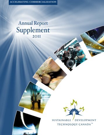 Annual Report Supplement - Technologies du dÃ©veloppement ...