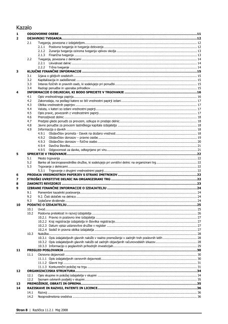 DataLab Tehnologije, d.d., Ljubljana - Agencija za trg vrednostnih ...