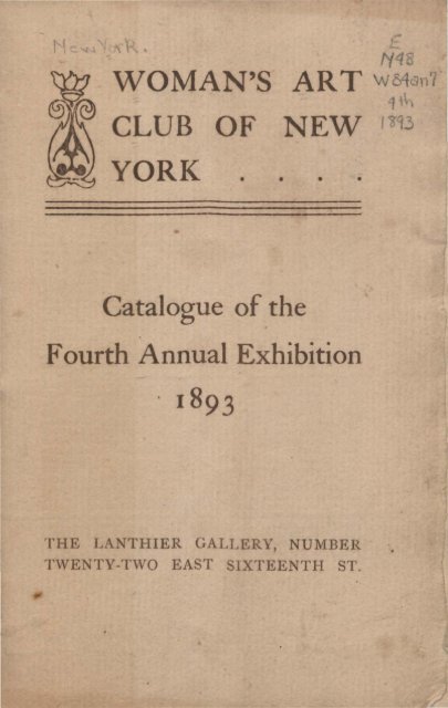 Annual exhibition. - New York Art Resources Consortium