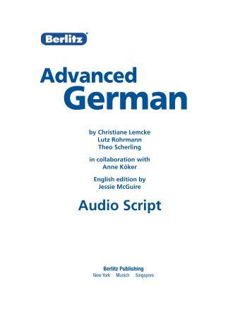 Advanced - Berlitz Publishing - Home