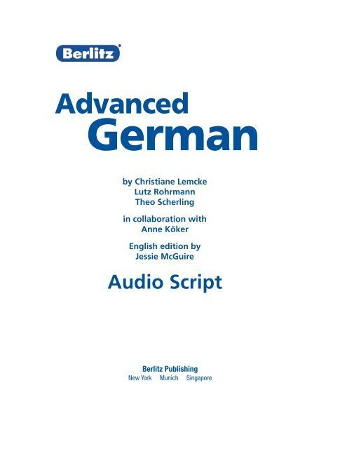 Advanced - Berlitz Publishing - Home