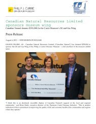 Canadian Natural Resources Limited sponsors museum wing [PDF ...