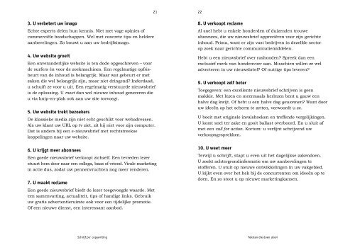 4 voorbeeldpagina's - Schrijf.be