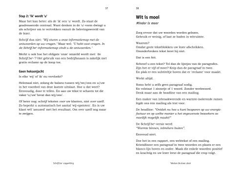 4 voorbeeldpagina's - Schrijf.be