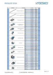 Teseo Nederland B.V. F.+31(0)529435984 - info@teseo.nl