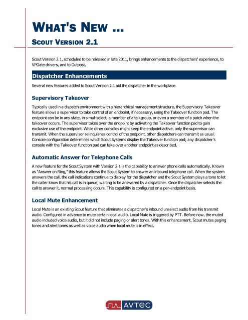 My Document - Avtec Inc.