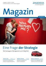 in Amadeus Hotels - Aktuelle Ausgabe