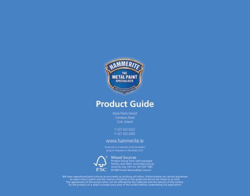 Download our Product Guide - Hammerite