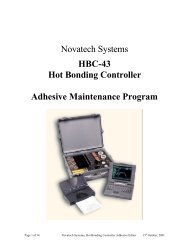 Adhesive Maintenance Program - Novatech Controls