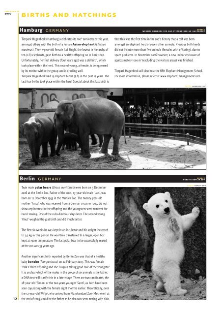 EAZA News 58-9 - European Association of Zoos and Aquaria