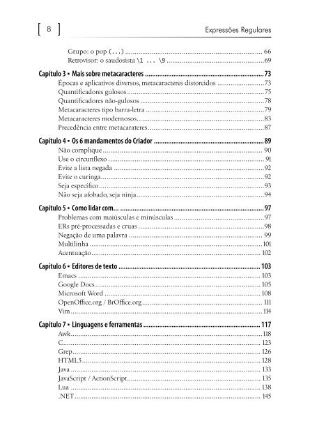 SumÃ¡rio - Novatec Editora