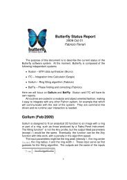 ButterFly status report - Fabricio Ferrari Home Page
