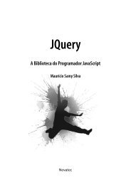 JQuery a biblioteca do programador javascript