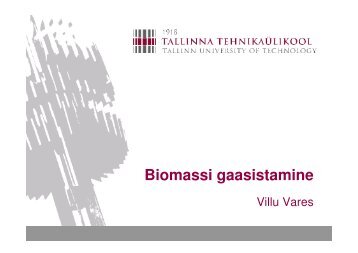 Biomassi gaasistamine - bioenergybaltic