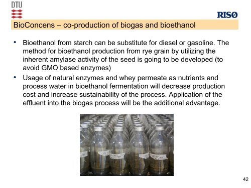 possible integration of biogas+bioethanol processing - bioenergybaltic
