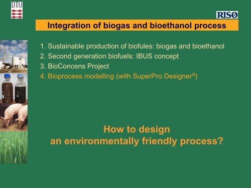 possible integration of biogas+bioethanol processing - bioenergybaltic